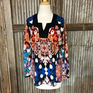Alberto Makali long sleeve tunic style blouse size M.